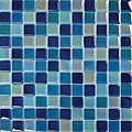 Glass Blue Blend Tile (Pack of 10)
