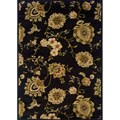 Carson Black/ Beige Transitional Area Rug (6'7 x 9'6)