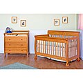 DaVinci Kalani 4-in-1 Crib with Toddler Rail in Honey Oak