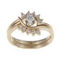 14k Yellow Gold 1/2ct TDW Diamond Bridal Ring Set (H-I, SI1-SI2)