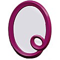 Pink Oval Framed Mirror