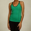 Pezzi Sport Women's Green/ Black Activewear Tank Top
