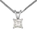 14k Gold 1 3/8ct TDW Certified Clarity-enhanced Diamond Necklace (E, VS2)