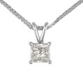 14k Gold 1 1/2ct TDW Certified Clarity-enhanced Diamond Necklace (G, VS2)