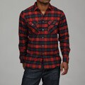 Report Collection Men's Red Plaid Flannel Shirt