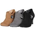Story Women's Suede Ankle Rhinestone Embellished Bootie