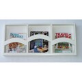 On-the-wall Triple Magazine Rack