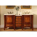 Marble Top 67-inch Double Sink Vanity Cabinet