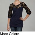 Tammy Mars Women's Lace-sleeve Top