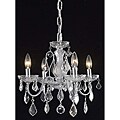 Crystal 4-light Chrome Chandelier