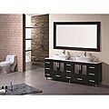 Stanton 72-inch Double-sink Bathroom Vanity with Vessel Sinks