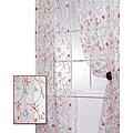 Marthas Bouquet White Embroidered Organza 96-inch Sheer Curtain Panel