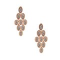 Morgan Ashleigh Rose Goldtone Glass Chandelier Earrings