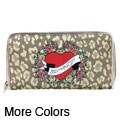 Ed Hardy Animal Spring On-the-Go Zip Around Wallet