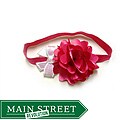 Bow Clippeez 2 Envy Hot Pink Flower and Sequin Bow Headband