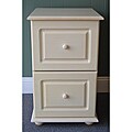 Ivory White-wash Two-Drawer File Cabinet