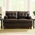 Leighton Bonded Leather Loveseat