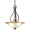 Woodbridge Lighting Beaconsfield 3-light Marbled Bronze Pendant Light