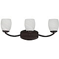 Transitional 3-light Rubbed Bronze Bath Bar