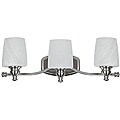 Transitional 3-light Brushed Nickel Bath Bar