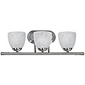 Transitional 3-light Brushed Nickel Bath Bar