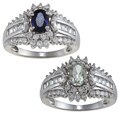 Jenne Gemstone Sterling Silver Champagne Cubic Zirconia Ring
