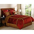 Crosswind Brick/ Bronze King-size 8-piece Comforter Set