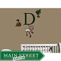 Monkey Monogram 6-piece Wall Vinyl Decal