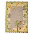 Hand-tufted Wool Elephant Rug (5' x 7')