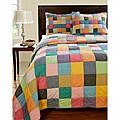 Landon Color Patchwork King-size Quilt Set