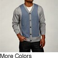 Oggi Moda Men's Colorblock Merino Wool Cardigan