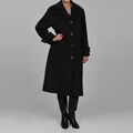 Jones New York Women's Plus Size Charcoal Wool Blend Coat FINAL SALE