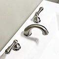 Brushed Nickel 8-inch Widespread Bathroom Faucet