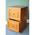 Oak Wood Two-drawer File Cabinet