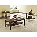 Walnut Solid Wood Top 3-piece Occassional Table Set