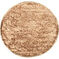 Hand-tufted Silky Shag Beige Rug (6'6 x 6'6)