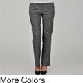 Larry Levine Women's Menswear Side Tab Career Pants