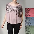 Tabeez Women's Foiled Animal Print Sweater