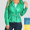 Tabeez Women's Belted Windbreaker Jacket