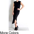 Tabeez Women's Sleeveless Mid-zip Dress