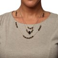Alexa Starr Goldtone Crystal 3-strand Illusion Necklace