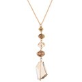 Alexa Starr Goldtone Bronze Crystal Necklace