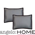 angelo:HOME Gardengate Blue Jacquard Standard Shams (Set of 2)