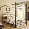 Newcastle Queen-size Cast-Iron Metal Canopy Bed
