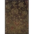 Ellington Brown/Green Transitional Area Rug (3'10 x 5'5)