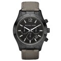 Michael Kor's Men's Canvas Strap Chonograph Watch