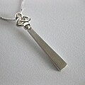 Sterling Silver Celtic Knot Bar Necklace (Thailand)