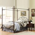 LeAnn Bronze Metal Full-size Canopy Bed