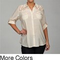 Millenium Women's Plus Size Button-up Top