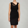 Grace Elements Black Side-gathered Tank Dress